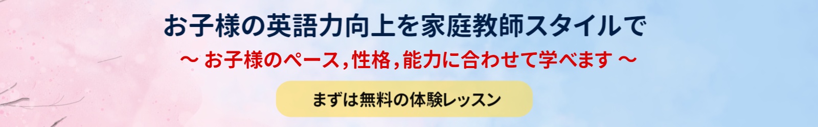 お子様の英語・英会話力の向上はマンツーマンレッスンで